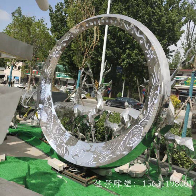 不锈钢圆环雕塑广场景观雕塑大型城市雕塑 (8) 不锈钢圆环雕塑广场景观雕塑大型城市雕塑 (8)
