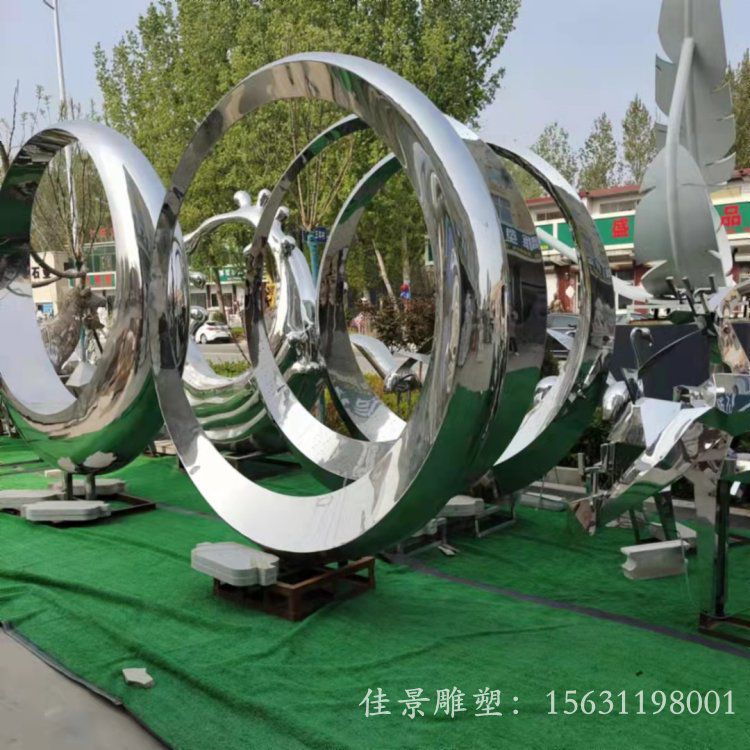 不锈钢圆环雕塑广场景观雕塑大型城市雕塑 (4) 不锈钢圆环雕塑广场景观雕塑大型城市雕塑 (4)