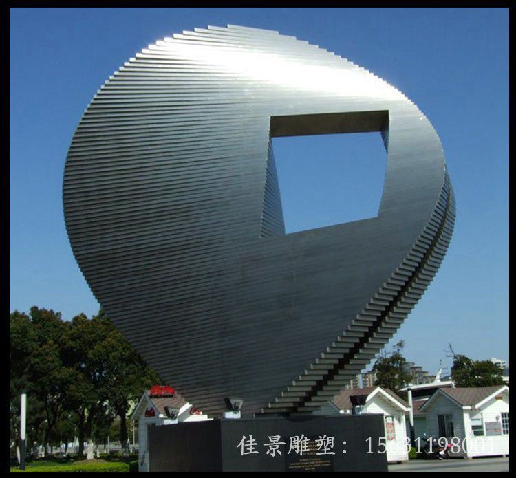 不锈钢波纹抽象 公园景观雕塑 不锈钢波纹抽象 公园景观雕塑