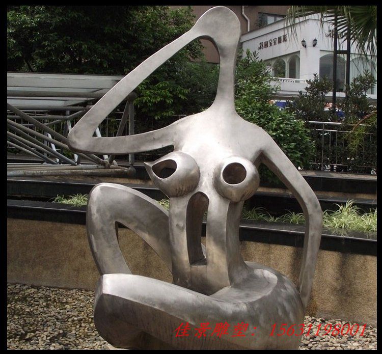 不锈钢抽象美女 小区景观雕塑 不锈钢抽象美女 小区景观雕塑