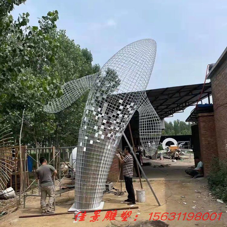 不锈钢鲸鱼雕塑 镜面海洋鱼类雕塑 (4) 不锈钢鲸鱼雕塑 镜面海洋鱼类雕塑 (4)