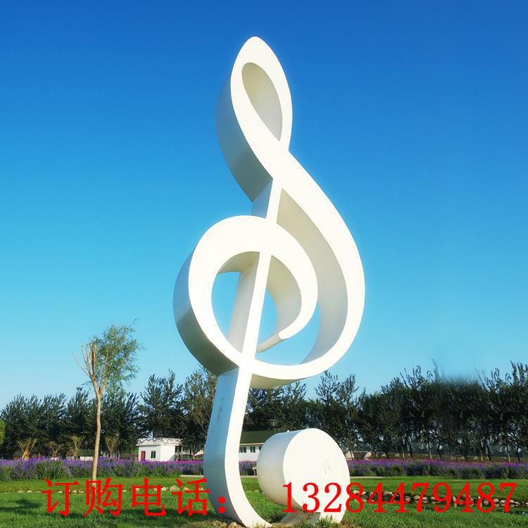 不锈钢音符雕塑户外广场公园街道音乐主题园林景观标志摆件可定制 (1)