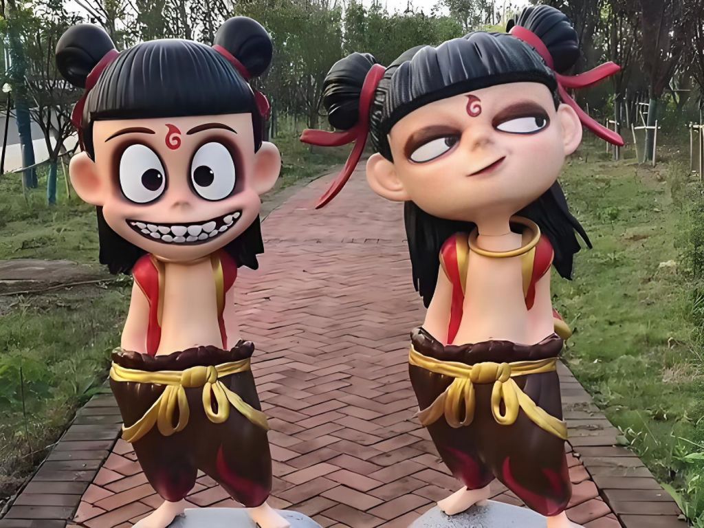 哪吒雕塑在材质选择上有什么讲究