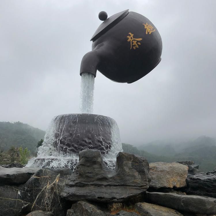 天壶雕塑怎样通过色彩搭配强化文化表达