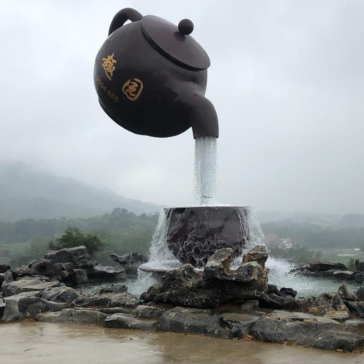 天壶雕塑在城市湿地景区中能承担哪些生态与景观功能