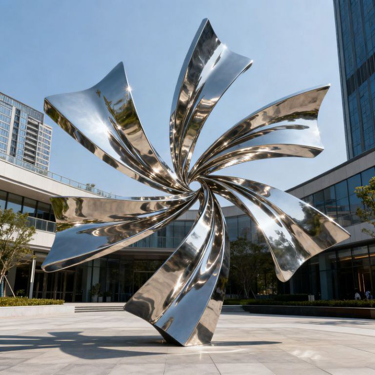 大型室外飘带雕塑如何进行结构加固