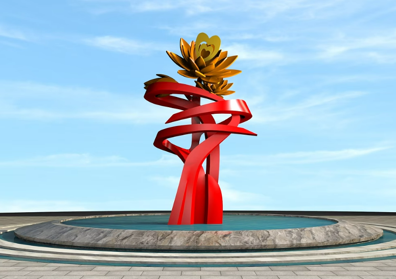 现代景观雕塑设计中，如何实现传统元素与现代设计的融合？