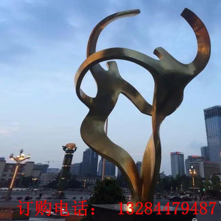 铸铜抽象人物雕塑