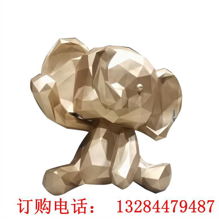 不锈钢几何象雕塑
