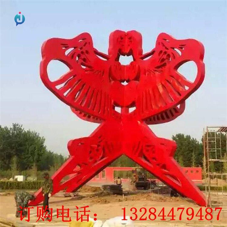 大型不锈钢风筝雕塑