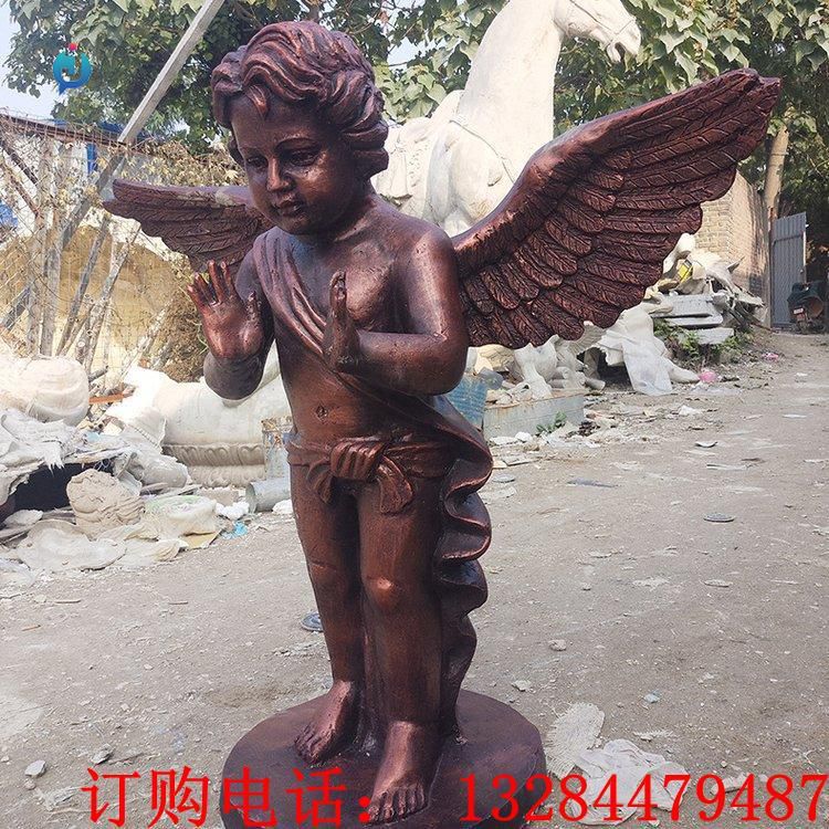 铸铜西方天使雕塑