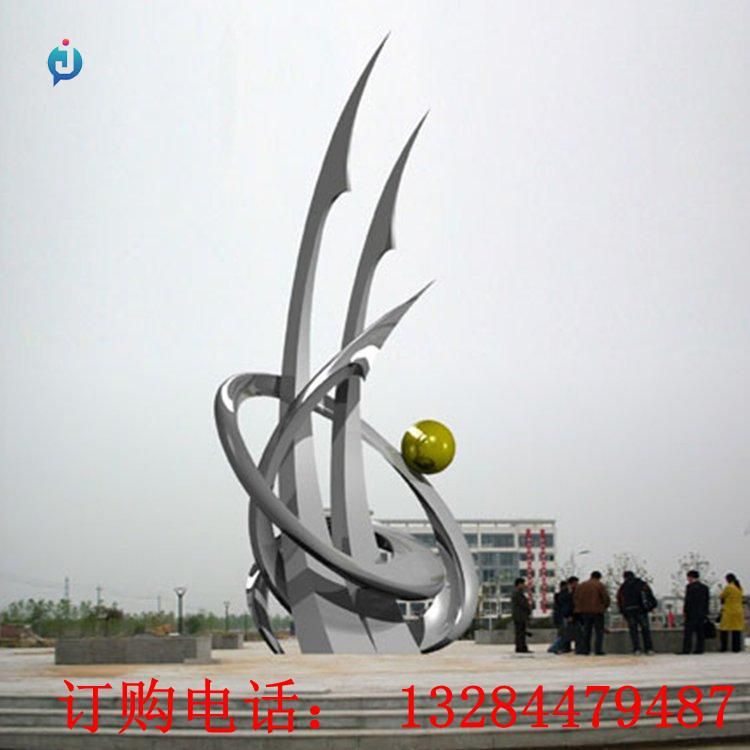 不锈钢精神广场雕塑