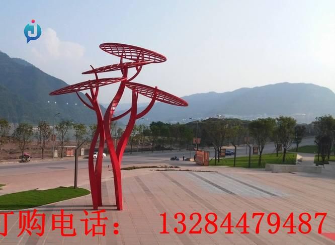 不锈钢异型树雕塑