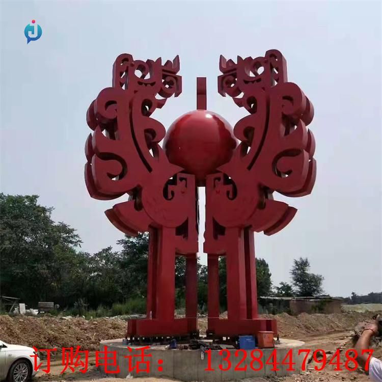 大型不锈钢圆球城市雕塑