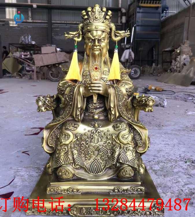 铸铜龙王雕塑