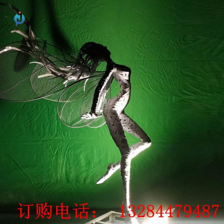 不锈钢蒲公英仙子雕塑