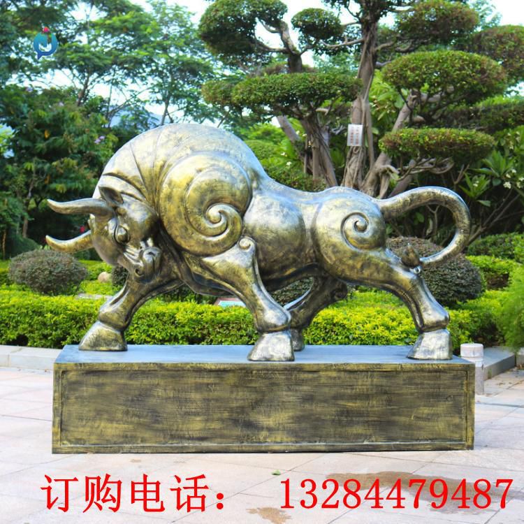 铸铜仿真牛雕塑