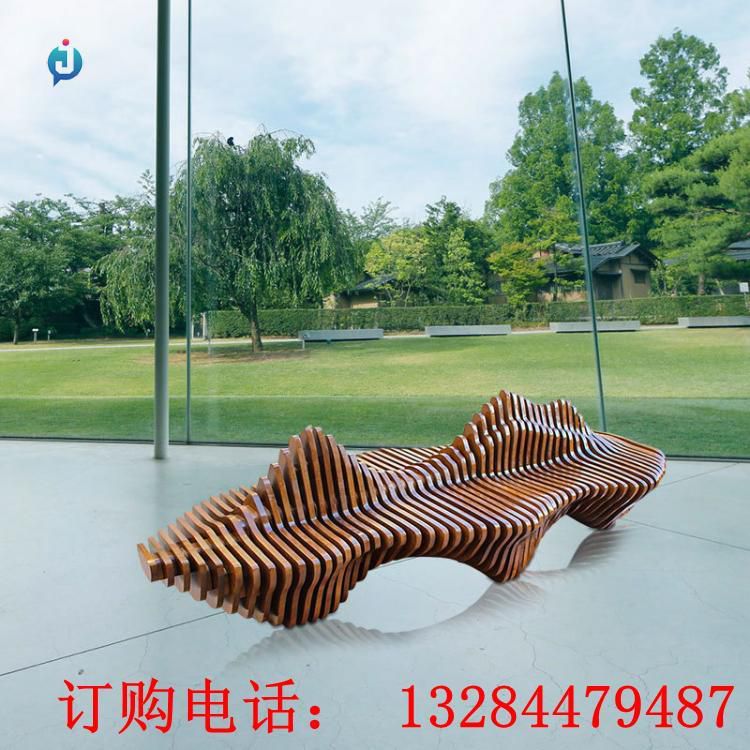 不锈钢假山座椅雕塑