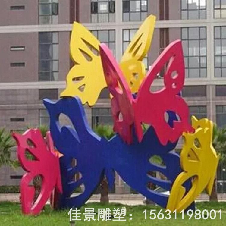 彩绘标志不锈钢雕塑