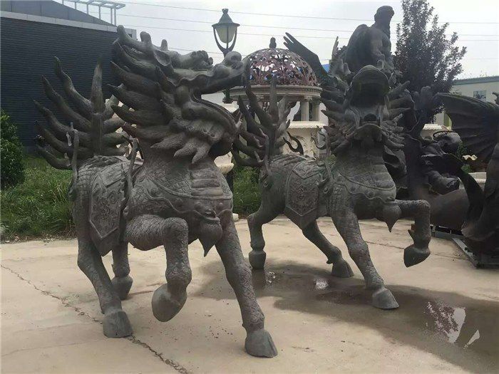 麒麟庭院动物铜雕