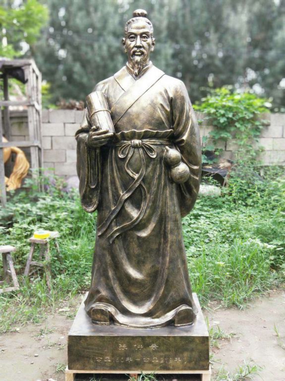名医张仲景立式铜雕