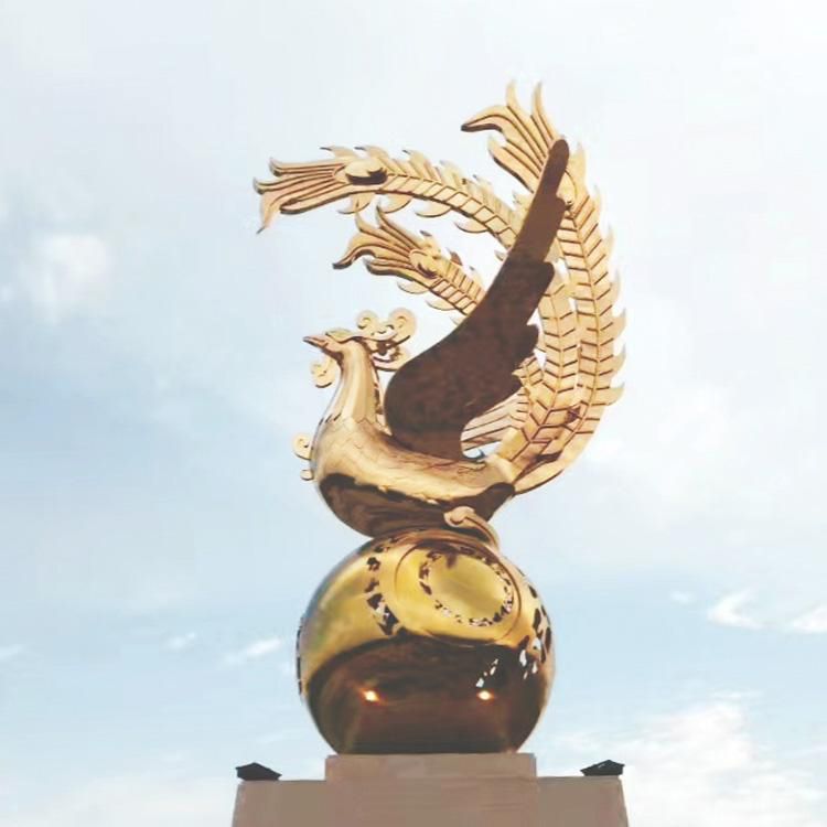 吉祥凤凰铜雕