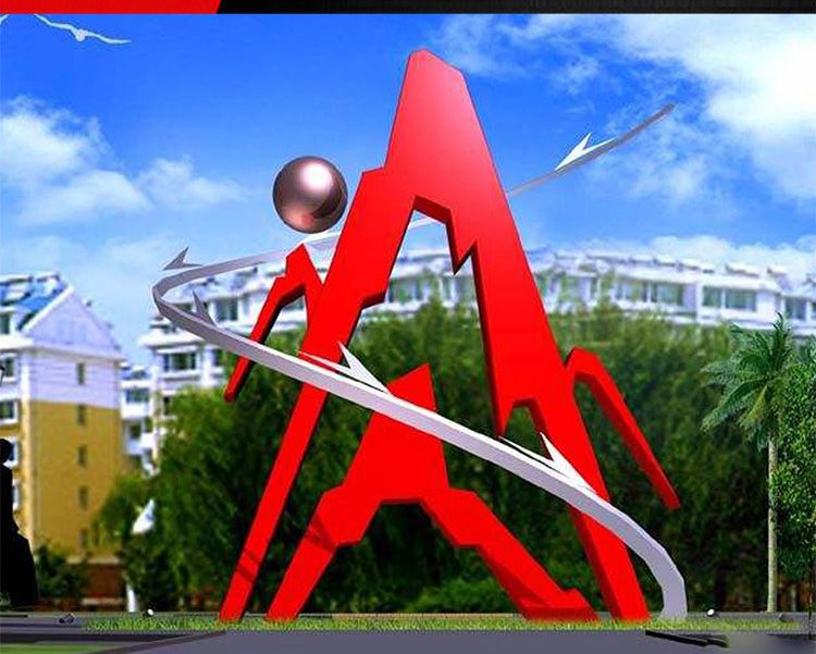 校园不锈钢景观雕塑