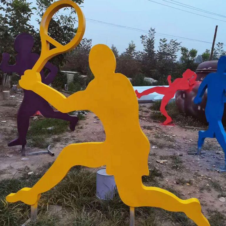 不锈钢运动园林景观雕塑