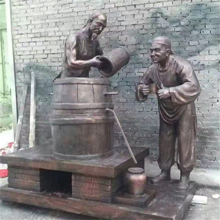 酿酒广场小品景观铜雕