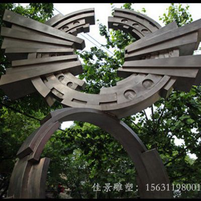 不锈钢齿轮雕塑公园抽象雕塑大型不锈钢雕塑