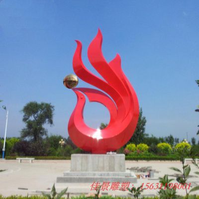 不锈钢校园凤凰雕塑