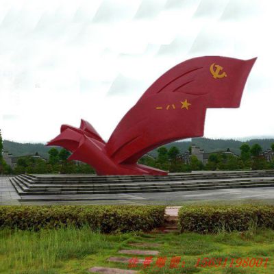 不锈钢部队创意党建雕塑