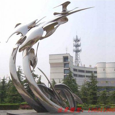 不锈钢抽象大雁雕塑