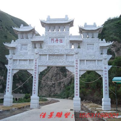 大型建筑石雕牌坊