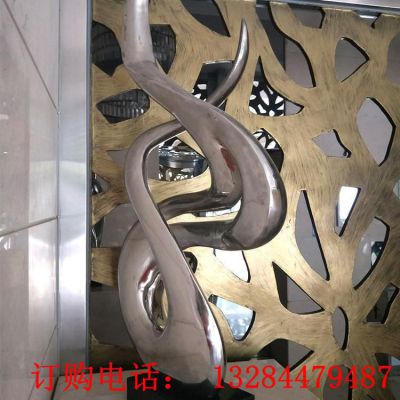不锈钢扭曲镜面抽象雕塑