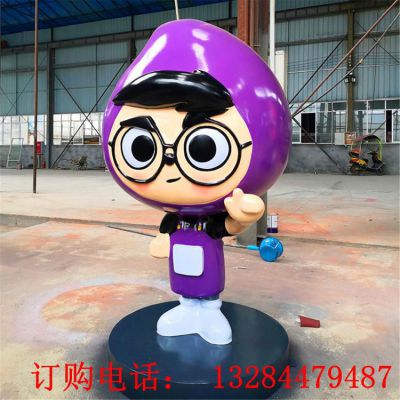 不锈钢卡通喷漆人物雕塑