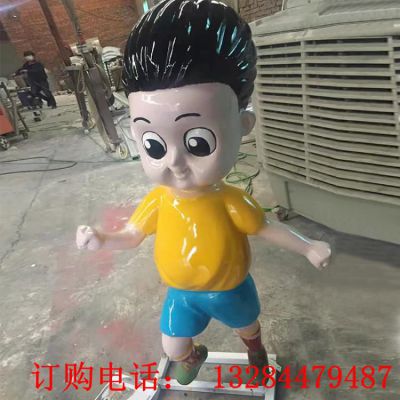 不锈钢卡通彩绘卡通人物雕塑