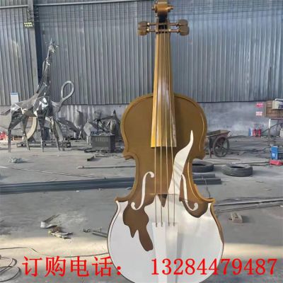 不锈钢大钢琴造型雕塑