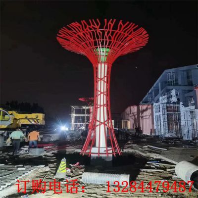 不锈钢异型树造型雕塑