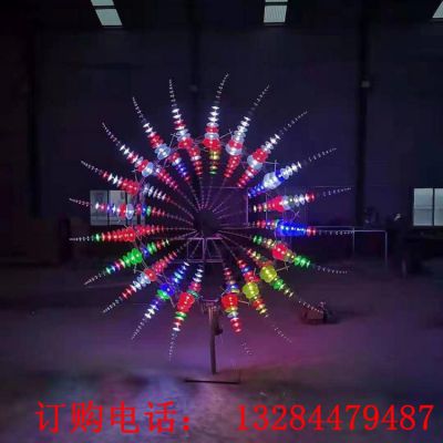 不锈钢风动装置造型雕塑
