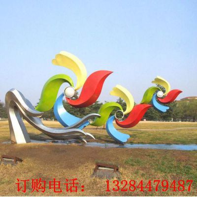 不锈钢风车造型雕塑