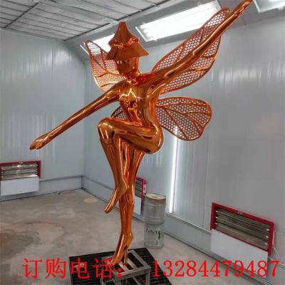 不锈钢精灵人物雕塑