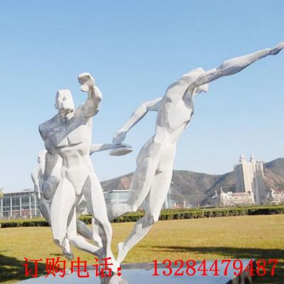 不锈钢掷铁饼人物运动雕塑
