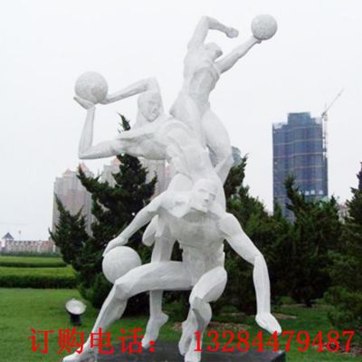 不锈钢扔球人物运动雕塑