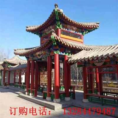 古建筑凉亭长廊石雕