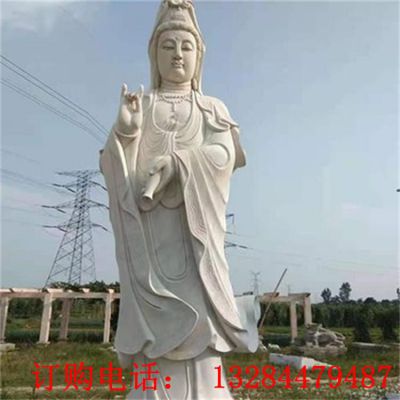 大型观音菩萨石雕
