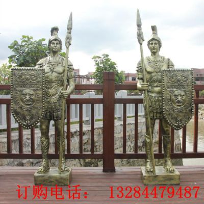 大型罗马武士铜雕