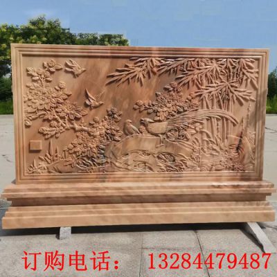 风景浮雕壁画石雕