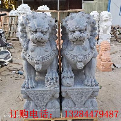 雕刻石狮子石雕