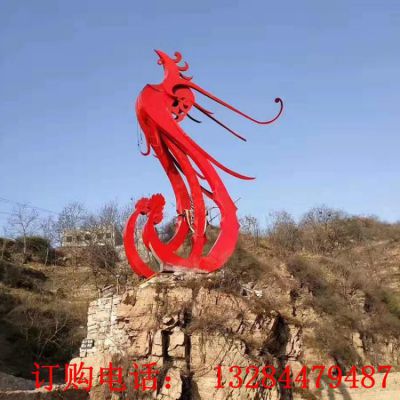 不锈钢凤凰雕塑
